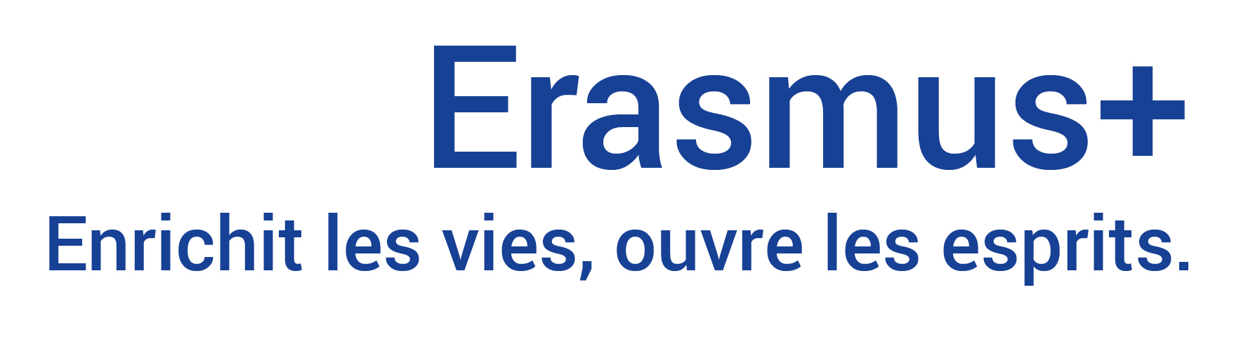 logo erasmus+ , enrichit les vies, ouvre les esprits