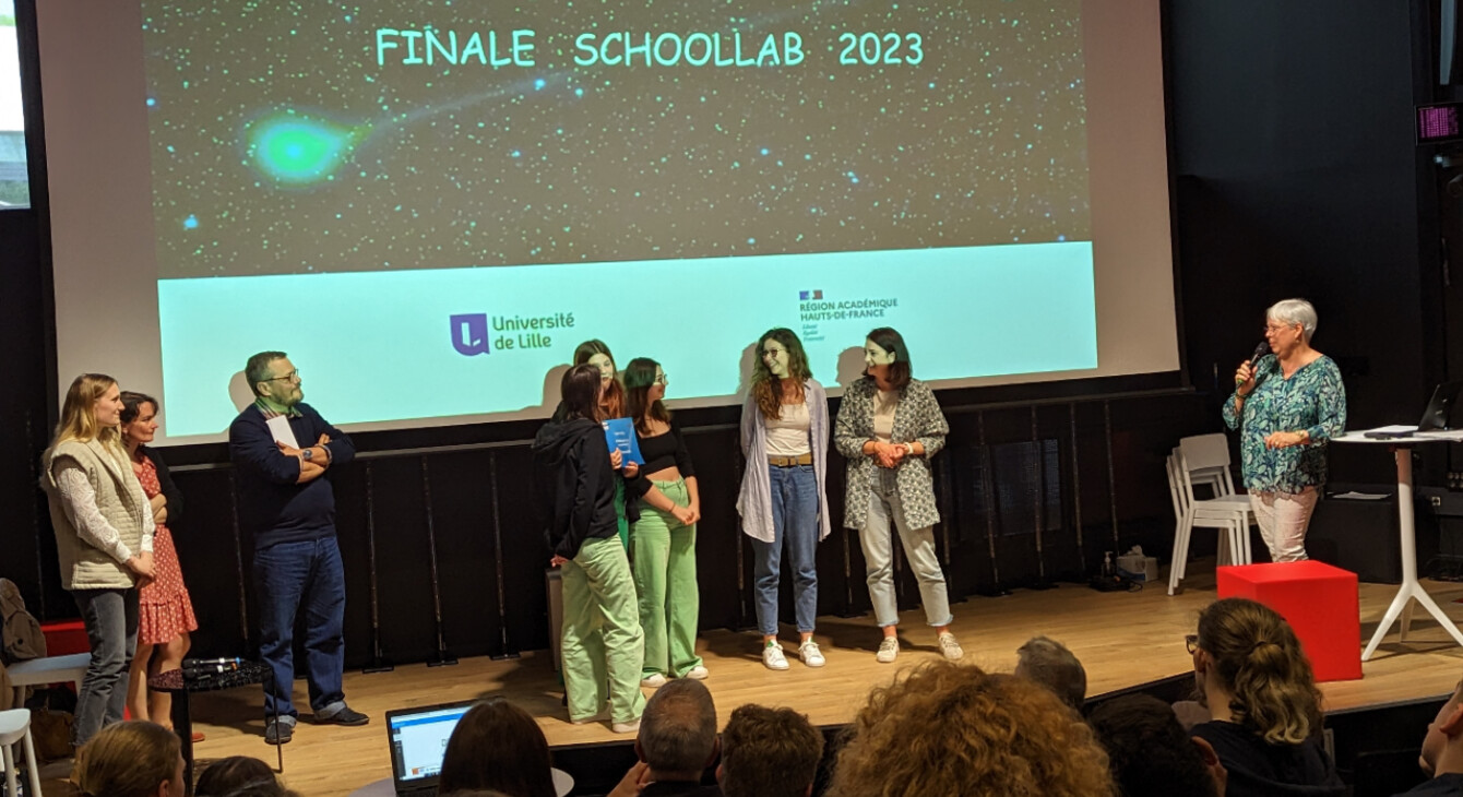 Le prix du jury du Schoollab 2023 est décerné sur la scène du concours