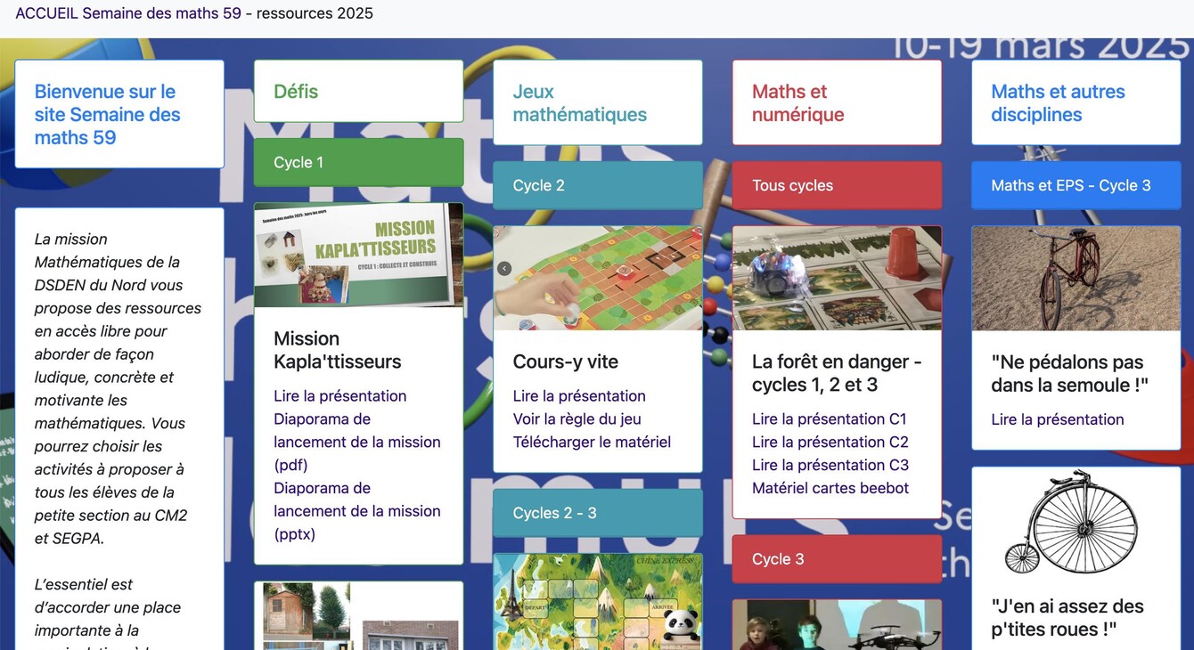 Semaine des maths 2025 - 2