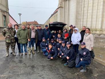 Les volontaire sdu SNU arrivent à Saint-Omer