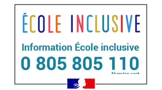 Information École inclusive 0 805 805 110
