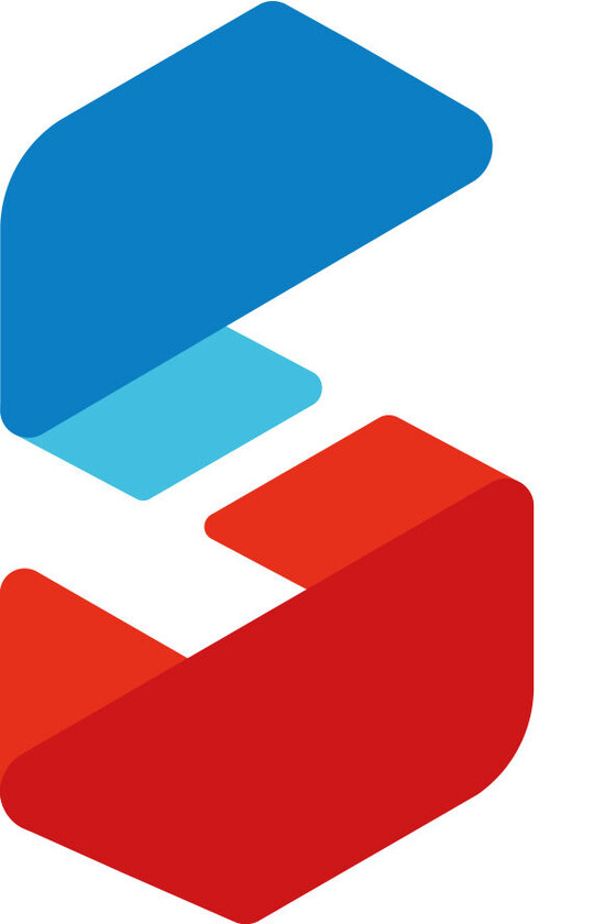 Logo du service civique, représentant la lettre S en rouge et bleu 